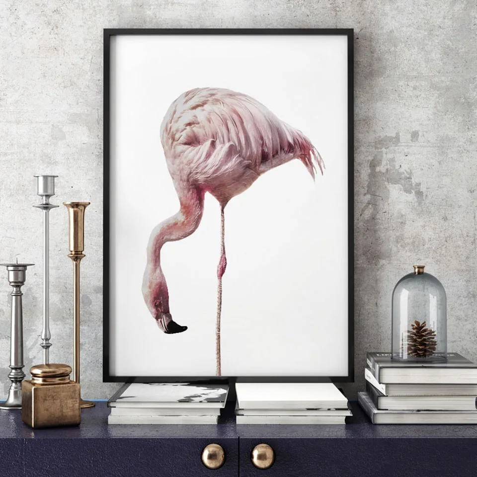 Flamingo-palmier-feuille-rose-ballon-papillon-nordique-affiches-et-impressions-mur-Art-toile-peinture-mur-photos (1)