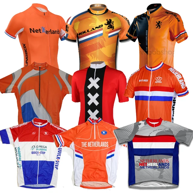 Holland Netherlands Dutch Fiets Kleding Cycling Jersey