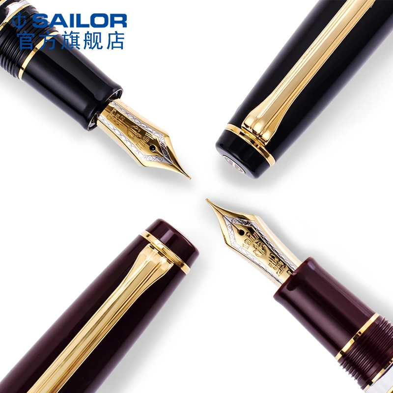 SAILOR PG pro Шестерня 11-3926 двойной емкости большой поршень 21 к Золото Перо двойной цвет ручка черный красный классический