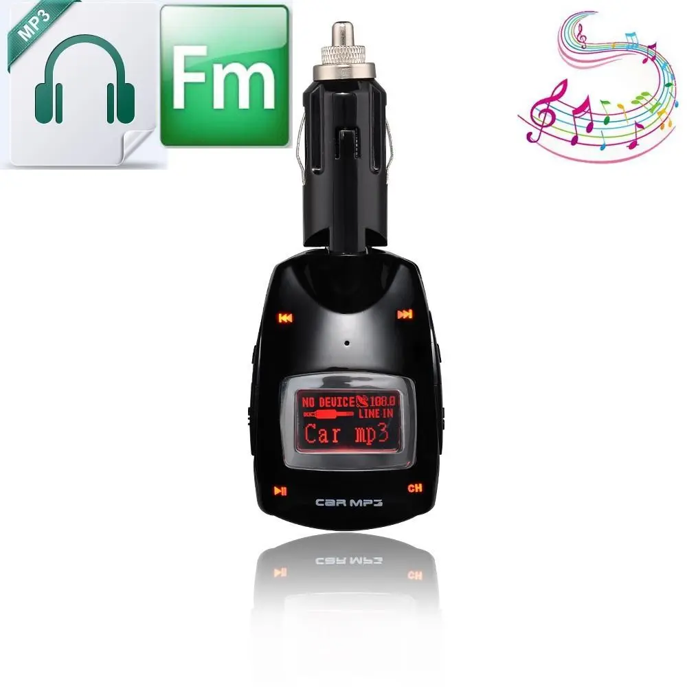Car Kit MP3 Player Wireless FM Radio Transmitter Modulator with USB/SD