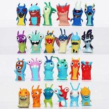 24pcs/set Anime Cartoon 4.5-5cm Mini Slugterra PVC Action Figures Toys Model Dolls Child Toys Christmas Boys Gift