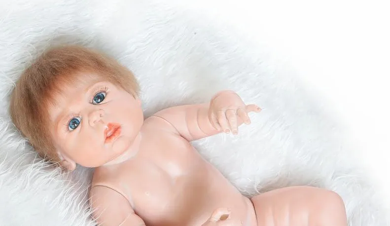 22 ''реального Bebe девочка возрождается bonecas ручной работы Реалистичного Reborn Baby Doll полный Средства ухода за кожей силиконовые возрождается