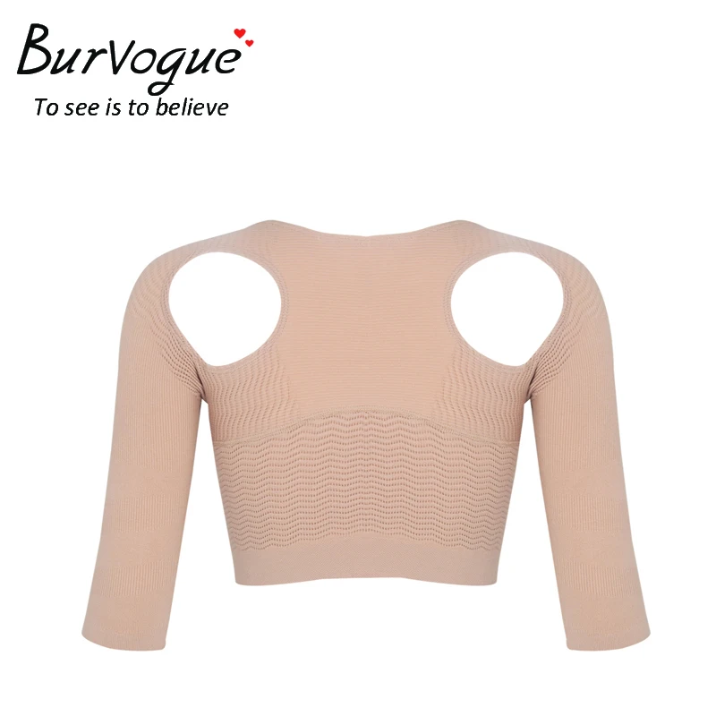 Burvogue New Womens Shoulder Arm Control Shaper Crop Tops Shapewear