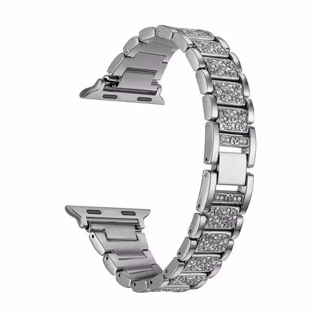 Роскошный ремешок для часов Apple Watch Series 1 2 3 браслет ручной работы с кристаллами и