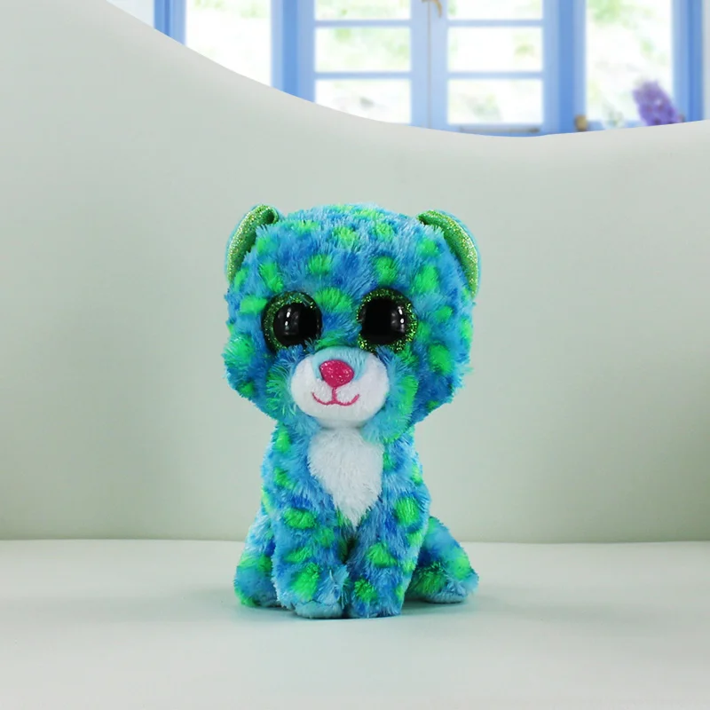Ty Beanie Boos Plush Toys Beanie Babies Big Eyes Slush Husky Dog Unicorn Soft Stuffed Animal Dolls Cute Kawaii Kids Toys 15-18cm