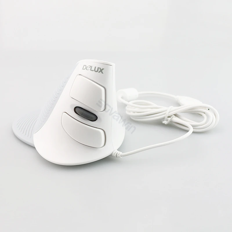 Delux M618 компьютерная Проводная вертикальная мышь эргономичная Mause USB 1600 DPI