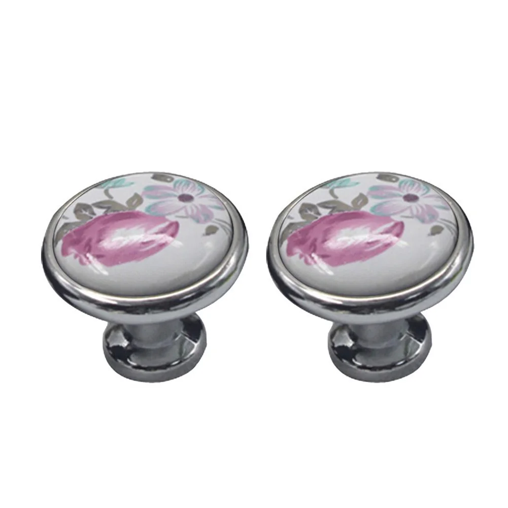 

KSOL Pack of 2 Europe Ceramic Drawer Door Cabinet Cupboard Pull Handles Knobs (Color 6)