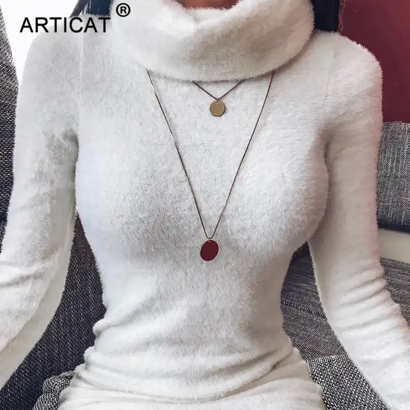 fuzzy white sweater dress