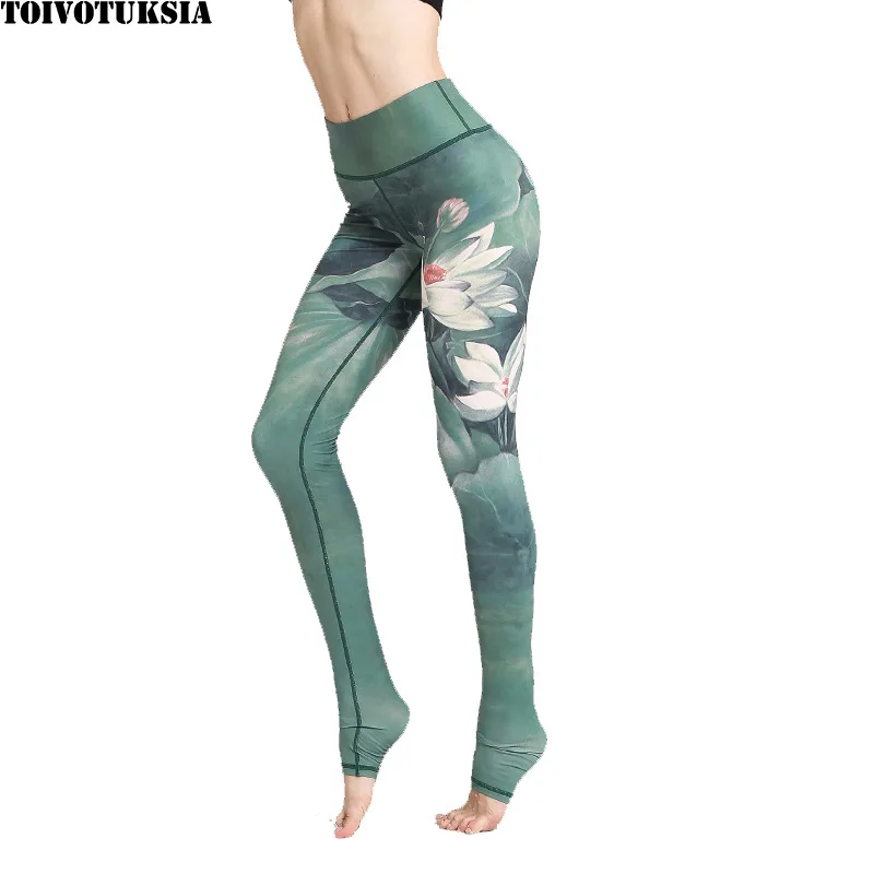 

TOIVOTUKSIA Party Series Leggings Women Colorful Digital Print Sexy Plus Size Leggins Casual Workout Fitness Pants