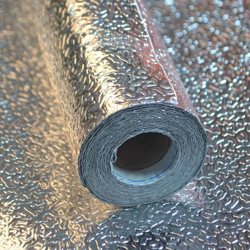 New Kitchen Wall Aluminum Foil Oil-proof Stickers Anti-fouling High-temperature Self-adhesive Croppable Wallpaper Wall Sticker