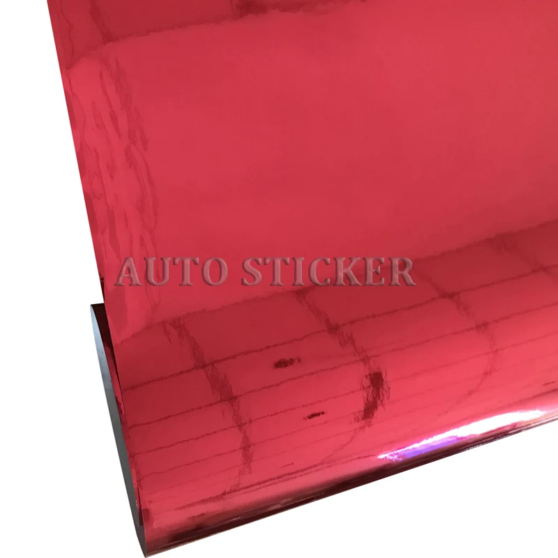 mirror chrome red vinyl wraps
