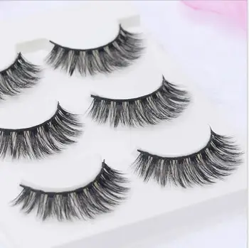 

Sexy 100% Handmade 3D mink hair Beauty Thick Long False Mink Eyelashes Fake Eye Lashes Eyelash High Quality Free shipping