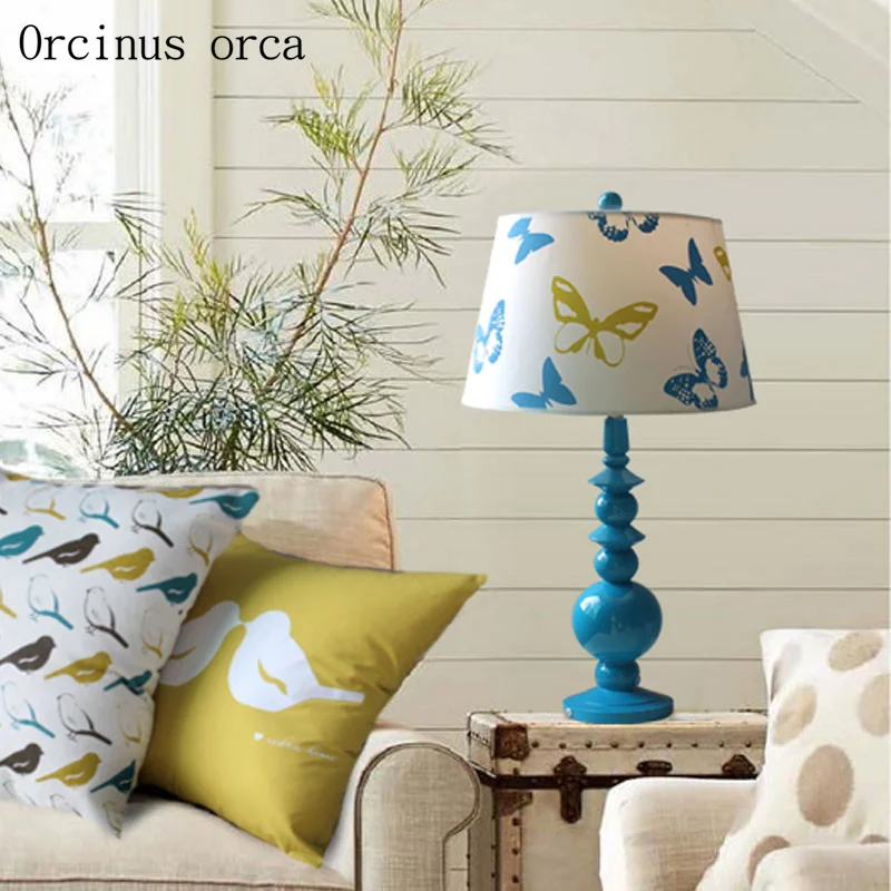 

American Pastoral creative birds table lamps living room bedroom bedside lamp concise modern warm color table lamp