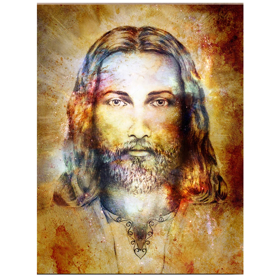 

5DIY Diamond Embroidery Jesus Christ Figure 3D Diamond Painting Cross Stitch Kits Full Diamond Mosaic wall Decor