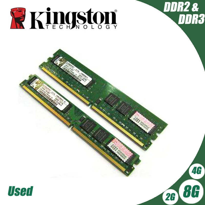 

Used Kingston Desktop PC Memory RAM Memory Module DDR2 800 667 MHz PC2 6400 8GB 4GB 2GB 1GB DDR3 1600 1333 PC3 10600 12800