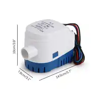 Fully Auto Bilge Pump 750GPH 1100GPH DC 12V Electric Water Pump For Aquario Submersible Seaplane Motor Homes Houseboat Boat