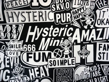 

90*145CM cartoon Lovely hysteric mini patchwork Canvas fabric for Tissue diy Kids home textile curtain school bag