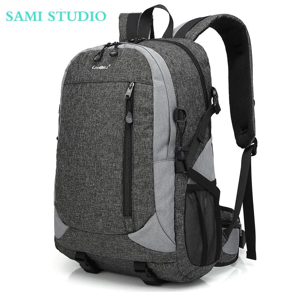 

SAMI STUDIO Waterproof Backpack 15.6' Laptop Bag Computer Backpack Multi-functional Travel Knapsack Lightweight School Backpack