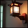 Antique chinese retro wood wall lamp sconce light e27 restaurant hotel bedroom wall sconce vintage light fixture art deco ► Photo 3/6