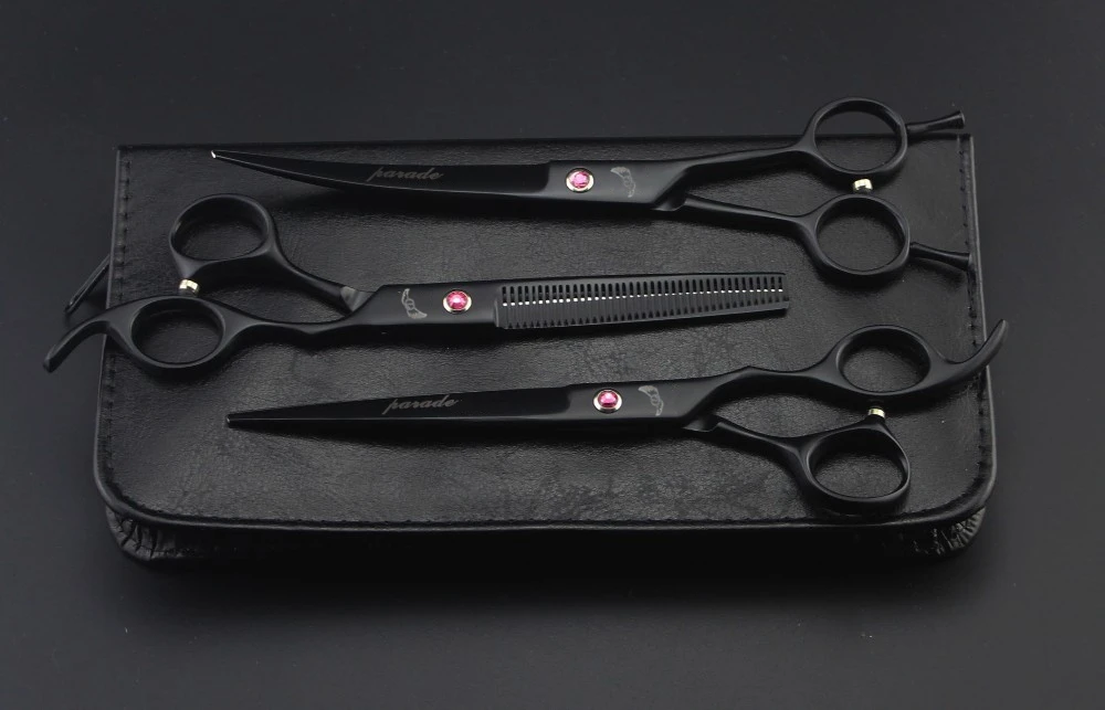 7 &quotяпонские ножницы для домашних животных изогнутые стрижки собак Ножницы Для