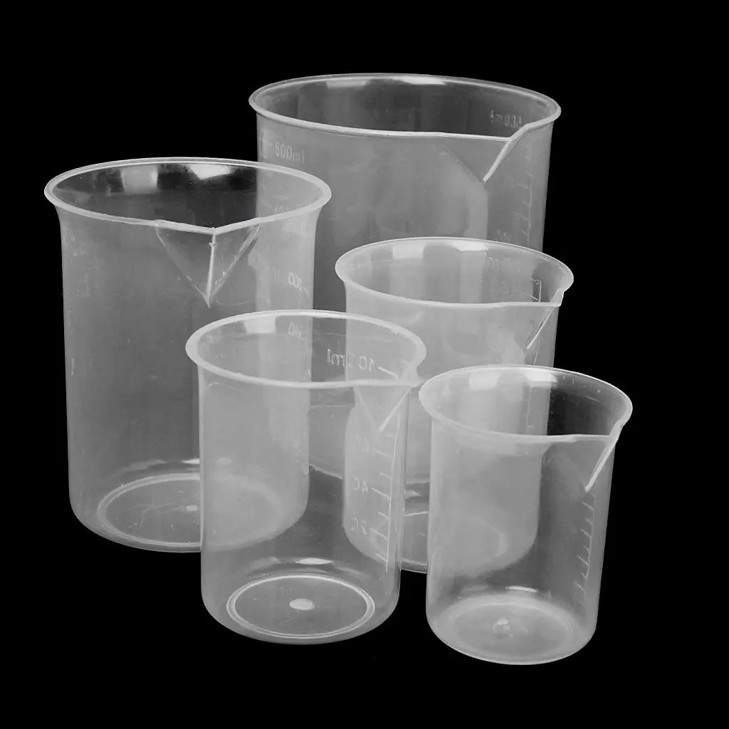 SOSW 50 100 / 150 250 500 мл прозрачные пластиковые beakers graduate|graduation plush|beakergraduated filter |