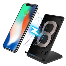 QI быстрое зарядное устройство Беспроводная зарядная подставка для iPhone XSMax XS MAX XR безопасная быстрая зарядка carregador portatil Dock Holder cargador