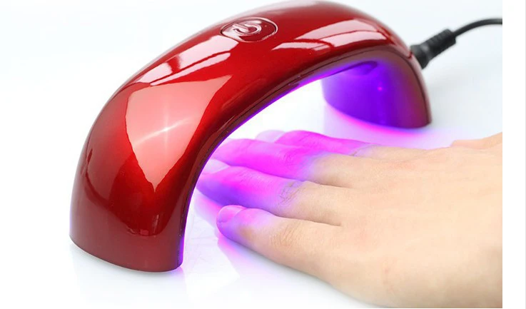 

Mini LED Acrylic Nail Kit Nail Gel Polish Dryer Set 9W UV Lamp Apply For USB Portable Dry 30s 60s Timer Light Lamp Tool