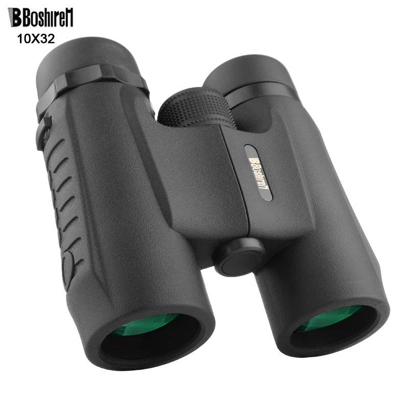 Boshiren Military Compact 10x32 HD Waterproof Binoculars Clear Vision Zoom Professional Telescope for Travel Outdoor Hunting recommend folding binoculars 10x magnifications binoculars telescope non infrared night vision telescope macrobinocular 10x32