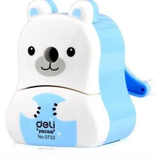 Милое животное точилка для карандашей с автомобилем из мультфильма, принт с животными, офисные и школьные принадлежности полезный точилка для детей