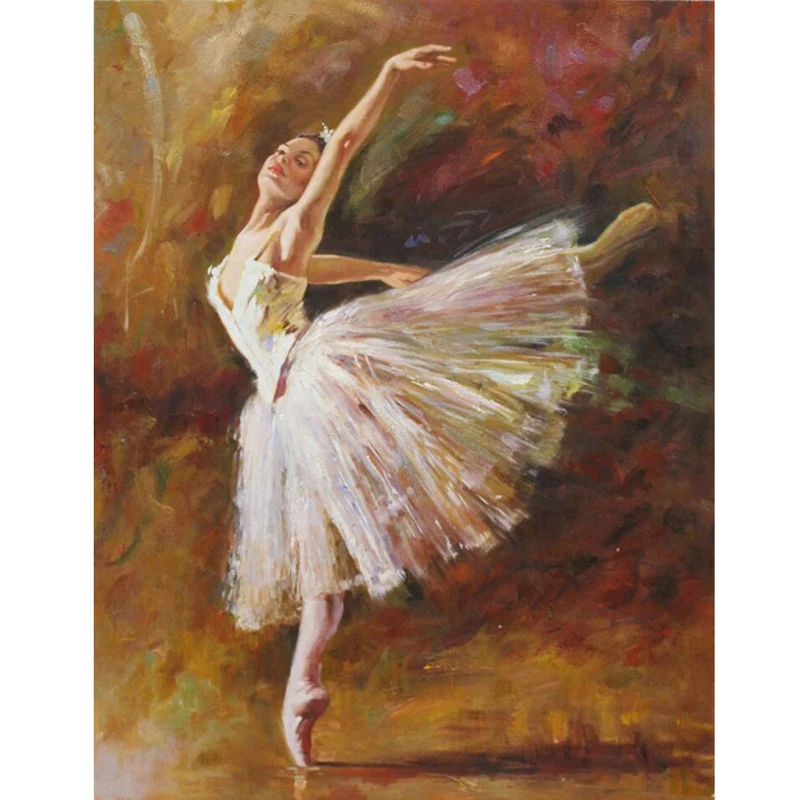 100% Full 5D Diy Daimond Painting Cross-switch Beautiful Ballet 3D Diamond Square/Round Rhinestones Embroidery | Дом и сад