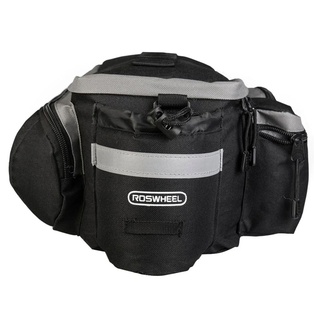 Discount ROSWHEEL 6L Bicycle Rear Rack Shelf Bag Pannier Pack Shoulder Handbag MTB Bike Road Bicycle Rear Rack Bag 4