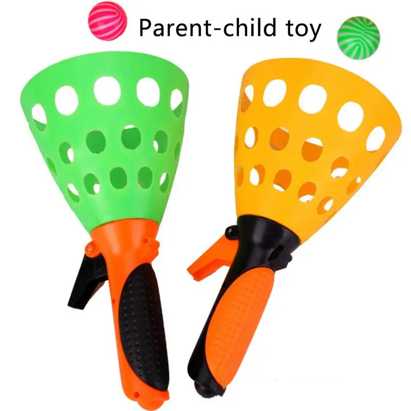 Catapult Ball Set Launch Ball Plastic Hand Racket Children's Parent