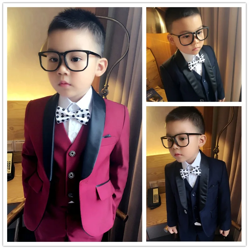 2018 (Jackets+Vest+Pants) Boy Suits Flower girl Slim Fit Tuxedo Brand Fashion Bridegroon Dress Wedding Red and Blue Suits Blazer цена 2018 (Jackets+Vest+Pants) Boy Suits Flower girl Slim Fit Tuxedo Brand Fashion Bridegroon Dress Wedding Red and Blue Suits Blazer цены онлайн
