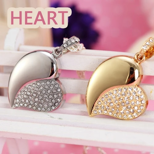 Jewelry-Heart-Pen-Drive-64GB-32GB-16GB-8GB-Diamond-Crystal-Heart-USB-2-0-Flash-Card