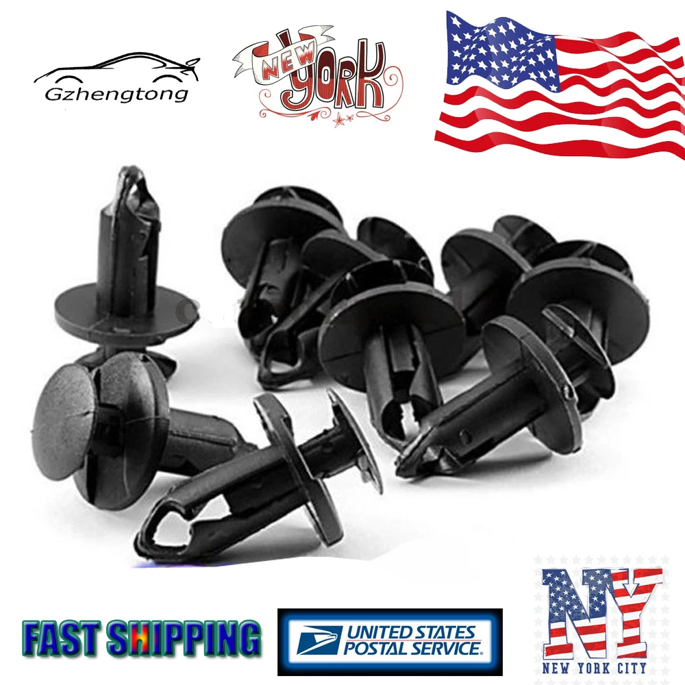 100x Fender ATV Clips Fasteners Push Retainer For Honda For Kawasaki For Polaris