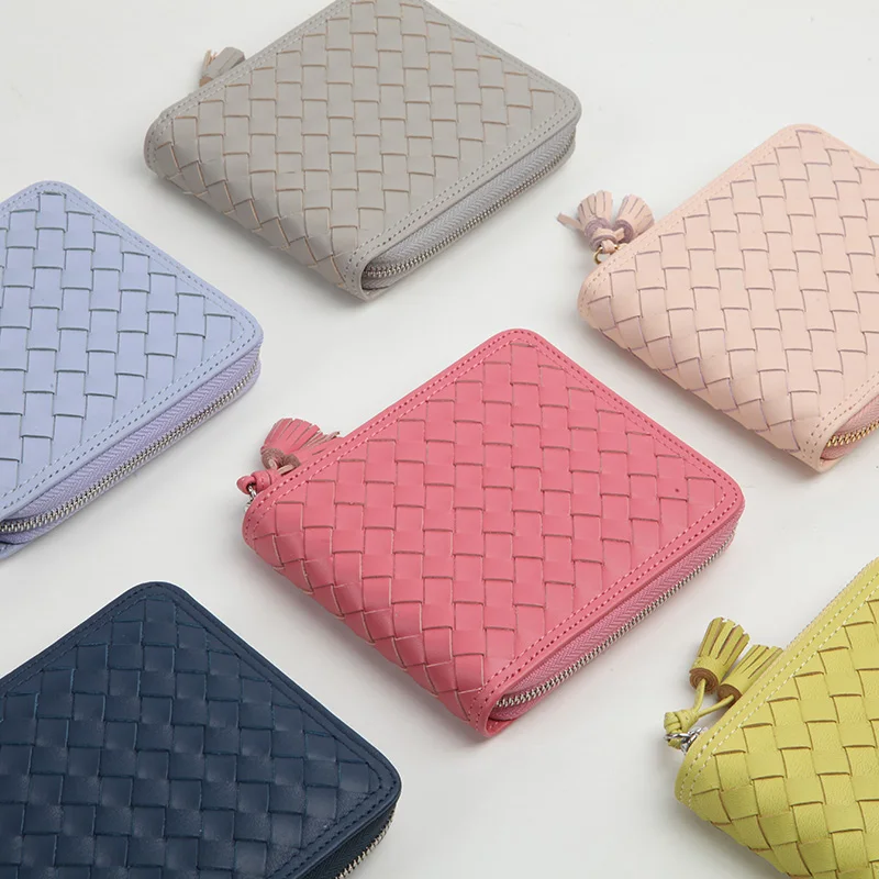 

EMMA YAO leather wallet female fashion leather coin purses & holders brand wallet case