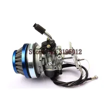 ATV 49cc Performance 19mm Carb Carburetor Air Filter Assembly for 2-stroke 47cc 49 Cc Mini Pocket Bike Group-76-Blue