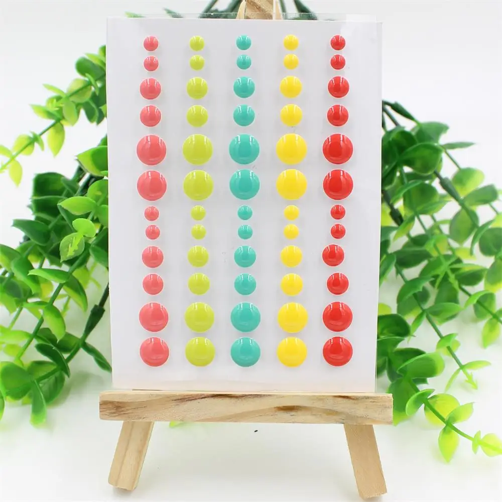 KSCRAFT Sugar Sprinkles Self- adhesive Enamel Dots Resin Sticker for Scrapbooking/ DIY Crafts/ Card Making Decoration