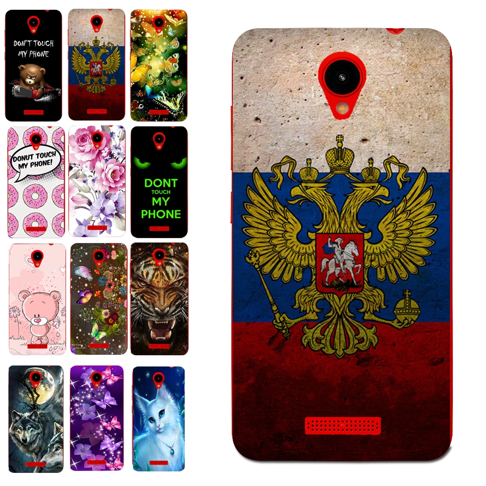 Чехол из ТПУ с российским флагом для Prestigio Wize G3 PSP3510DUO | Мобильные телефоны и