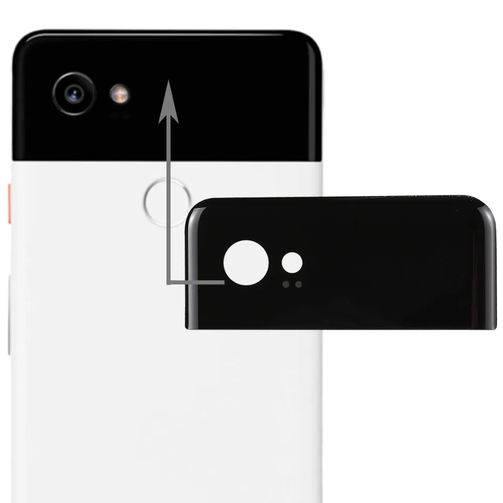 Новинка для Google Pixel 2 XL задняя крышка верхнее стекло задний корпус запасные