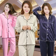 Женские шелковые пижамы, пижамный комплект, одежда для сна