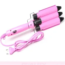 Высокое качество, профессиональные щипцы для завивки волос 110-220 В, керамический тройной баррель, щипцы для завивки волос, инструменты для укладки волос, стайлер