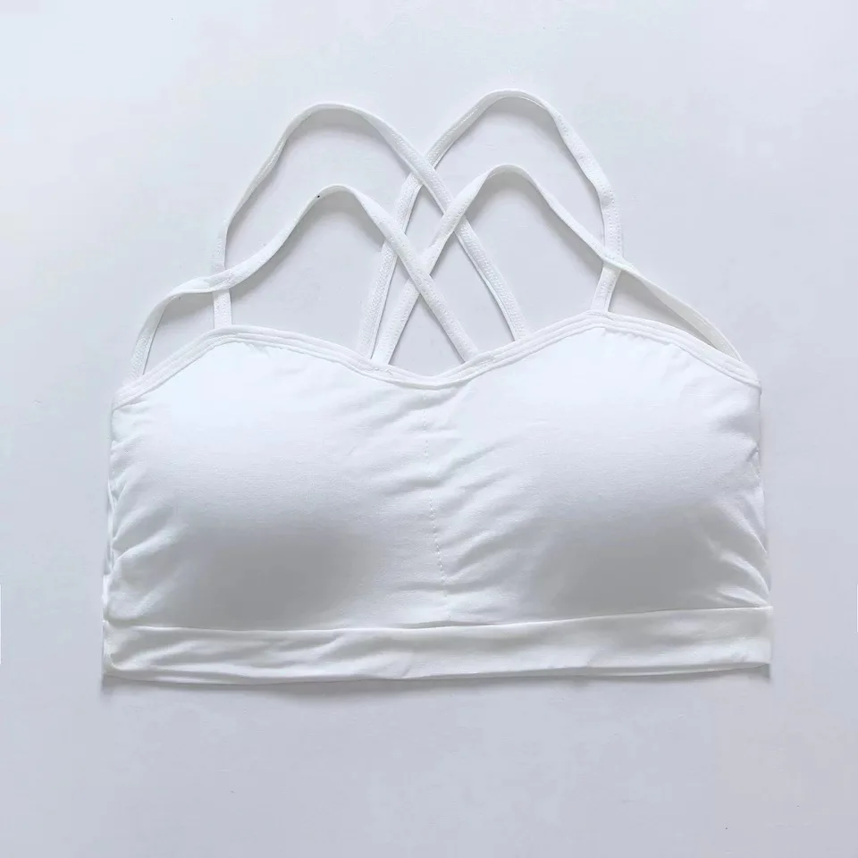 Сексуальный укороченный топ, женские сексуальные кофточки, топ с подкладкой, одноцветные женские майки - Цвет: White short