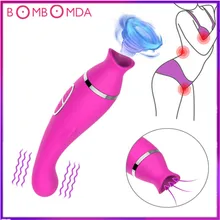 Oral Sex Licking Tongue Clitoris Stimulator G spot Vibrators Sucker Womanizer Pussy Pump Vagina Vibrator Adult Sex Toy for Women