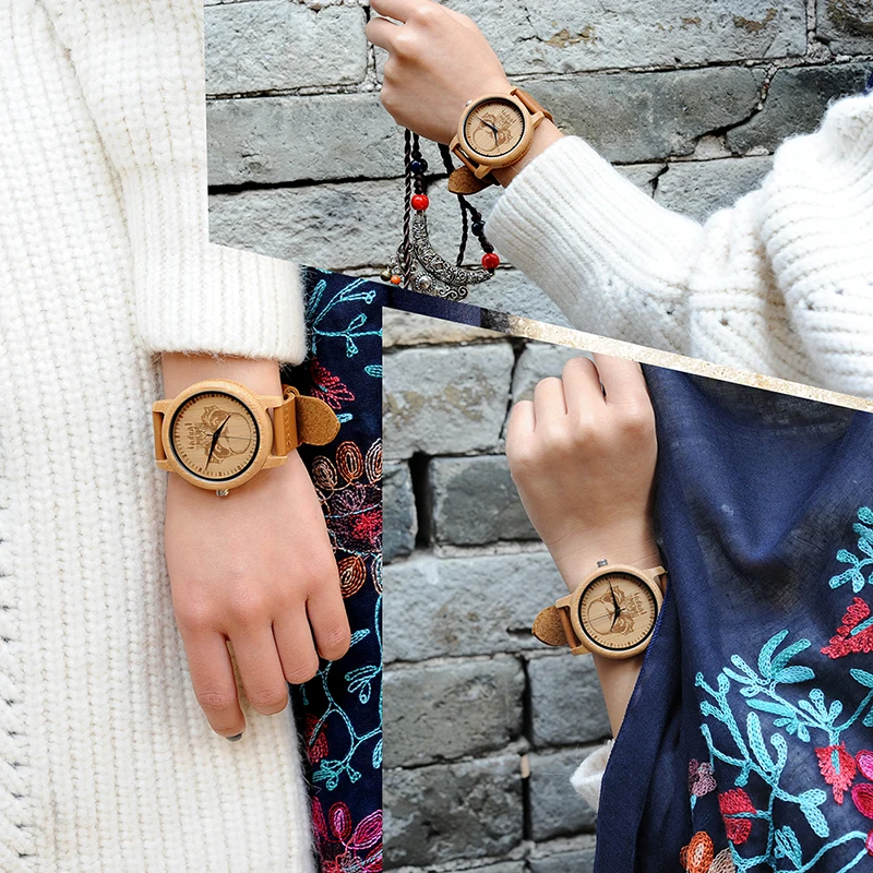 new design wooden bamboo wrist watches bobo bird  (18)
