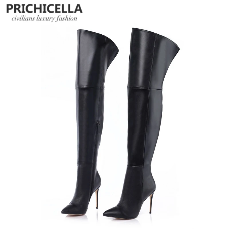 stiletto thigh boots