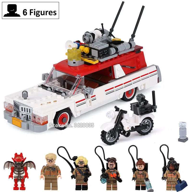 

Ghostbusters Figures mini big Adventure Building Blocks model Ghost catching car Compatible legoinglys Toys for children gift