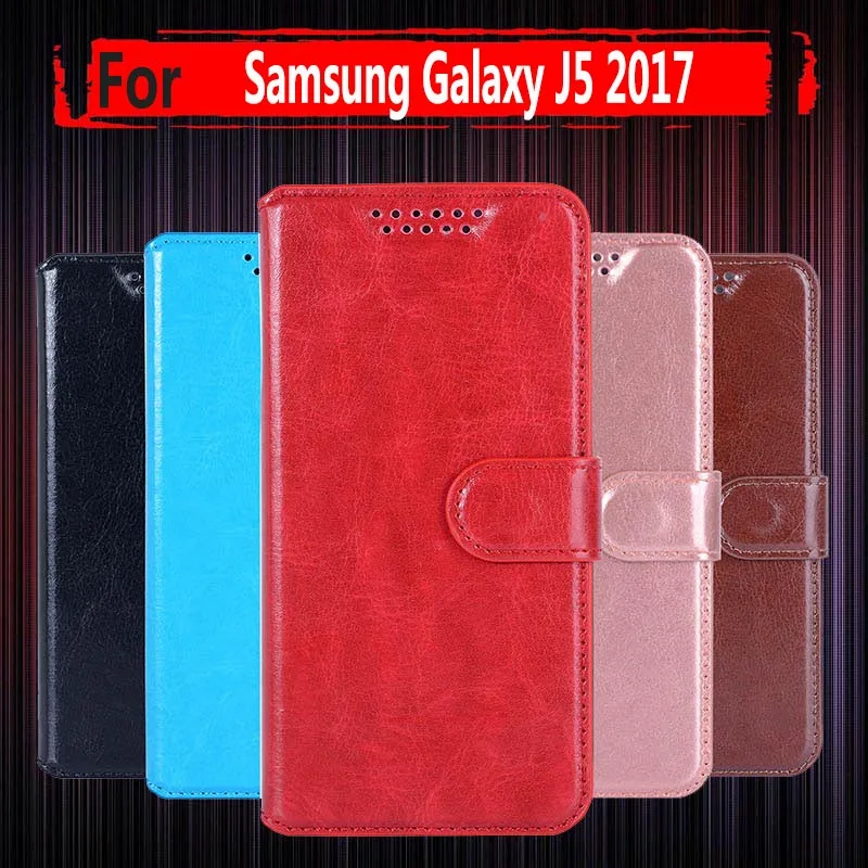 Чехол для Samsung J5 2016 кожаный флип-кейс Galaxy 2017 J530 J530F J530FM SM-J530F Pro 5 2 &quot роскошный чехол