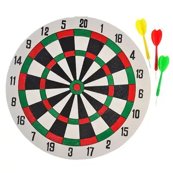 

1 Set Double Sided Dart Board & Darts Game Set Perfect for Man Cave Game Room Kids Decoration