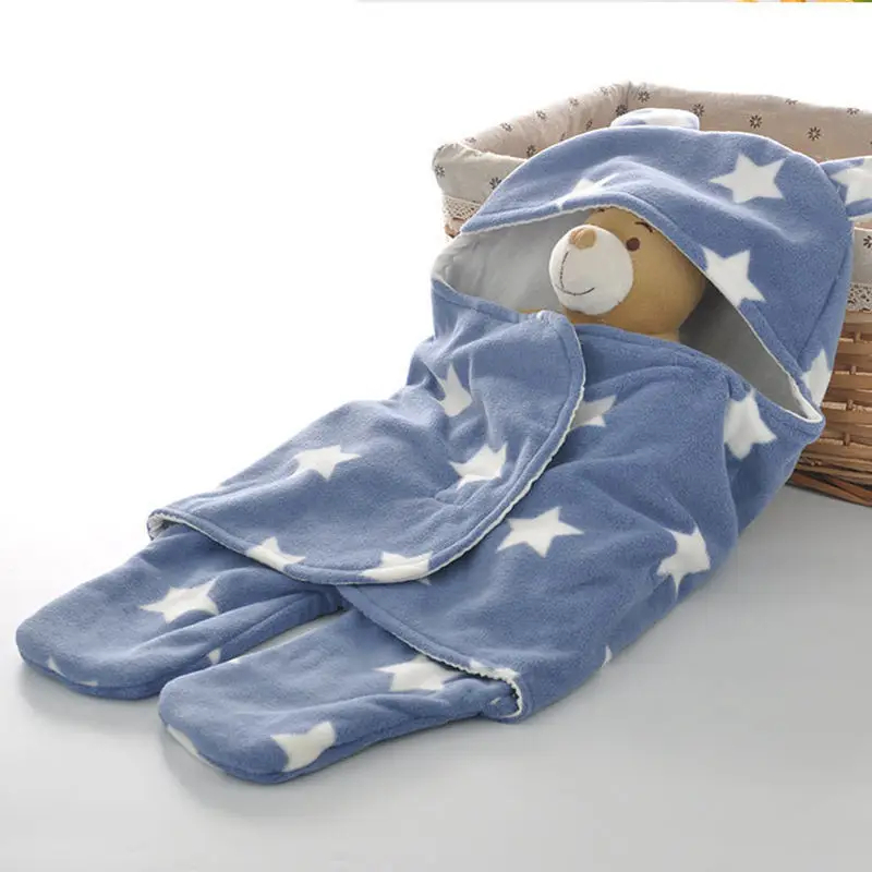 Spring Autumn Thin Infant Swaddle Baby Sleeping Bag For Newborns Double Layers Baby Sleep Sacks Baby Pram Blankets